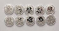 3 markaa 2002,2003,2004 Russia set of 10 coins, Kaliningrad fantasy currency PROOF