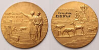 Romania exhibition medal Chamber of Agriculture, gilt bronze -