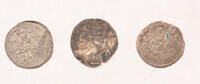 Germany-Würzburg Bistum einseitiger pfennig Gerhard von Schwarzburg, Rudolf von Scherenberg lot of 3 pcs -
