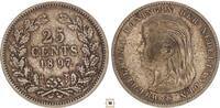 25 cents 1897 Netherlands  VF-