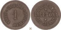 Peru token L.Letona Hacienda, 1 Arroba Aguardiente -