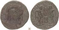 follis 310-337 Roman Empire Constantine I., Helmeted bust/Two victories holding shield barbaric shield