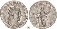 Roman Empire Antoninianus Valerian I., FIDES MILITVM, Fides holding signum in each hand -