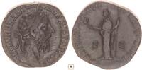 AE sestertius 161-180 Roman Empire Marcus Aurelius, FELICITAS AVG IMP VIIII COS III PP, Felicitias standing nice portrait!
