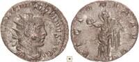 Roman Empire AR Antoninianus Valerian I., VICTORIA AVGG, Victory standing -