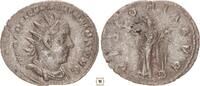 Roman Empire AR Antoninianus 253-260 Valerian I., VICTORIA AVGG, Victory standing