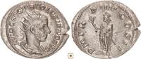 Roman Empire AR Antoninianus Volusian, PM TR P IIII COS II, Emperor holding brach and sceptre -