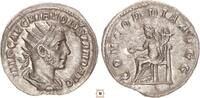 Roman Empire AR Antoninianus Volusian, CONCORDIA AVGG, Concordia seated -