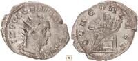 Roman Empire AR Antoninianus Valerian I., CONCORDIA LEGG, Concordia seated, Rare! -