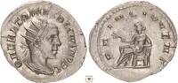 Roman Empire AR Antoninianus 249-251 Herennius Etruscus, PRINC IVVENT, Apollo seated attractive portrait!
