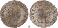 Roman Empire Antoninianus 256-258 Valerian II., IOVI CRESCENTI, Jupiter seated on amalthean goat