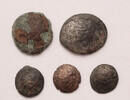 Celtic-Eastern Europe drachm, tetradrachm Kapostal type, lot of 5 pcs -