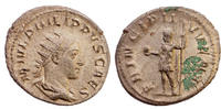 Roman Empire AR Antoninianus Philip II. as Caesar, PRINCIPI IVVENT -