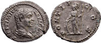 Roman Empire AR Denarius Geta as Caesar, Minerva -