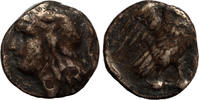 Greek AR Drachm Calabria Tarentum, Athena / Owl standing -