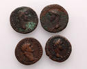 Roman Empire as 4 pcs lot of Domitian -