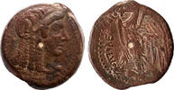 Greek AE Drachm Ptolemy V. Epiphanes, Alexandria, Head of Isis -