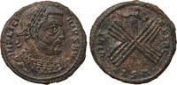 Roman Empire AE follis Licinius I.,Plan of roman camp, Sol, R! -