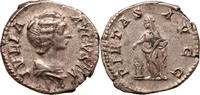 Roman Empire AR denarius Julia Domna, Pietas -
