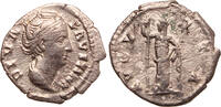Roman Empire AR denarius Diva Faustina, Avgvsta -