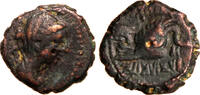 Seleucid Empire AE 14mm Antiochos IV., Epiphanes, Bust of Laodike IV. / Elephant's head -