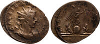 Roman Empire Antoninianus Gallien, Vict Germania, Victory on Globe between two captives -