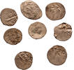 Ottoman Turkey akce 8 pcs of Osman II. lot, Sofia, R! -