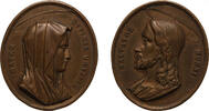 France religious medal Salvator Mundi/Mater Divinae Gratiae -