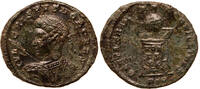 Roman Empire AE follis Crispus as Caesae, VOT/IS/XX, Globe on Altar, Treveri -