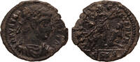 Roman Empire AE follis Vetranio, Centenionalis, Siscia, Emperor with captive, R! -