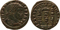 Roman Empire AE follis Maximinus II., Roma, Aquila between two standards, R! -