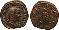 Roman Empire AE sestertius Gordian III., Laetitia -