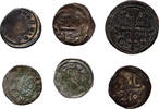 Hungary denar 6 pcs lot of Bela IV. + Slavonian Banal denar forged -