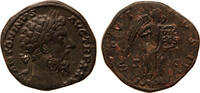 Roman Empire AE sestertius Marcus Aurelius, Victory inscribing shield: VIC CES, spelling error! -