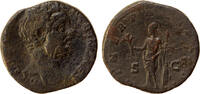 Roman Empire AE sestertius Clodius Albinus as Caesar, Minerva -