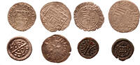 denar variate Hungary 8 pcs of medieval denar lot 