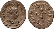 Roman Empire AR antoninianus Philip II. as Caesar, Principi Ivvent, Philip II. in military dress -