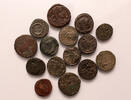 Roman Empire follis, centenionalis, maiorina 15 pcs lot of roman bronze coins -