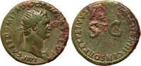 Roman Empire AE dupondius Domitian, Censor Perpetvvs, Large SC -