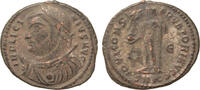 Roman Empire Follis Licinius, Bust in consular robe / Jupiter, Cyzicus -
