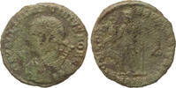 Roman Empire Follis Licinius II. as Caesar, Bust in Consular Robe / Jupiter with captive / Antioch -