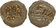 Austria friesacher pfennig Eberhard I., Doppelbogen mit drei saulen -