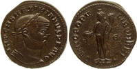Roman Empire AE follis Maximianus Herculius, Antioch, Genius, fully silvered -