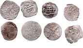 Austria pfennig 8 pcs lot of wiener, salzburger, einseitiger pfennig -