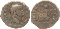 Roman Empire AR denarius Vespasian, Pax seated -