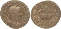 Roman Empire AR denarius Gordian III., Emperor on horseback -
