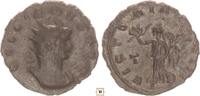 Roman Empire Antoninianus Gallien, Victory holding wreath and palm, Rome -