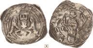Austria friesacher pfennig Eberhard II., Hüftbild eines engels, Darüber ein turm -