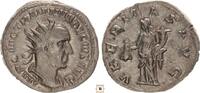 Roman Empire AR antoninianus Trajan Decius, Uberitas standing -