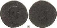 Roman Empire sestertius Vespasian, Salus seated -
